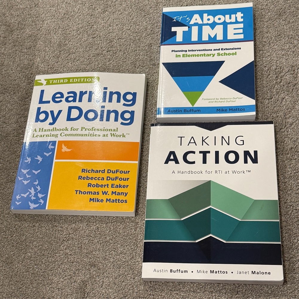 PLC Teacher Resource Book Lot Professional Learning Communities RTI DuFour